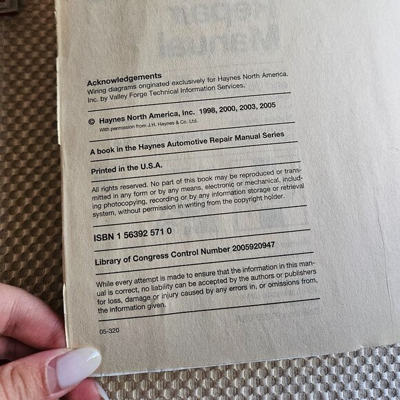 Haynes Chevrolet Cavalier & Pontiac Sunfire 1995 thru 2004 Repair Manual - Picture 3 of 10